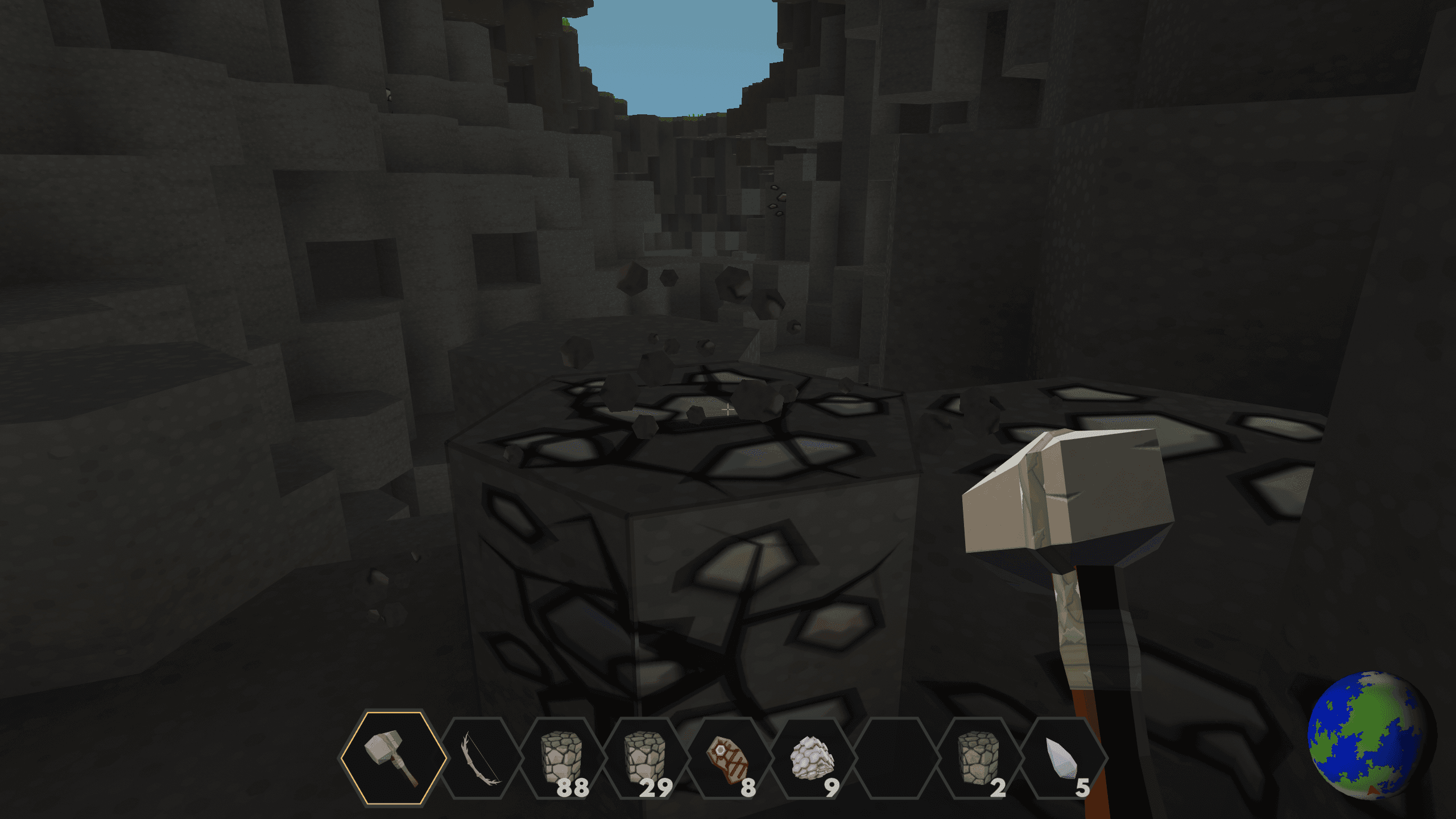 Mining for resources underground